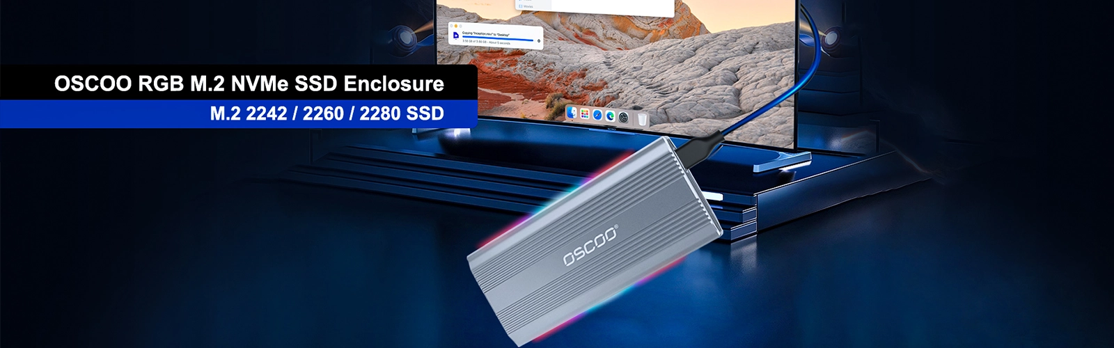 LT3 SSD Enclosure Price LT3 RGB M.2 NVME/NGFF SSD Enclosure