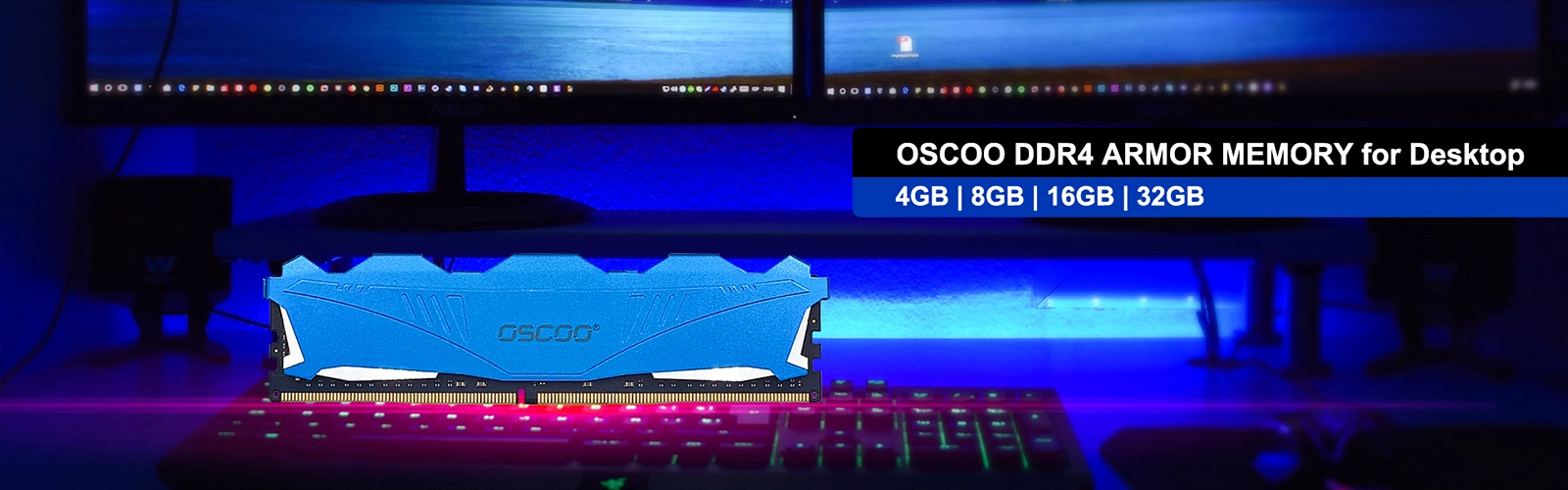 Masaüstü Fiyat için OSC D4 T200 DDR4 DDR4 ARMOR Soğutucu Ram