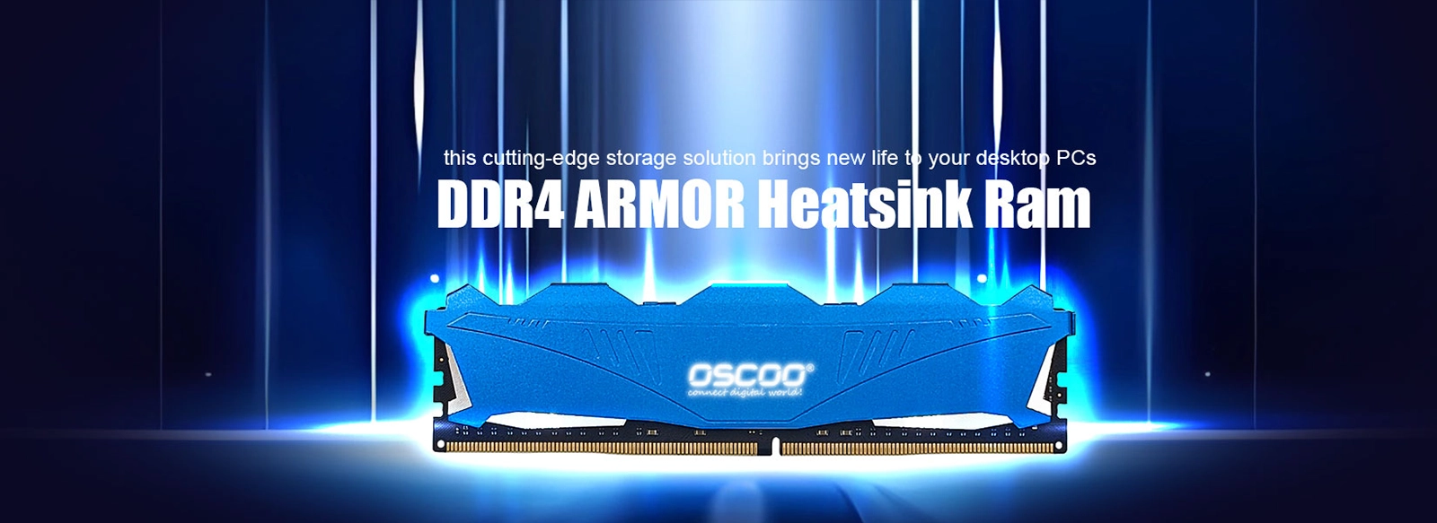 Masaüstü Hızı için OSC D4 T200 DDR4 DDR4 ARMOR Soğutucu Ram