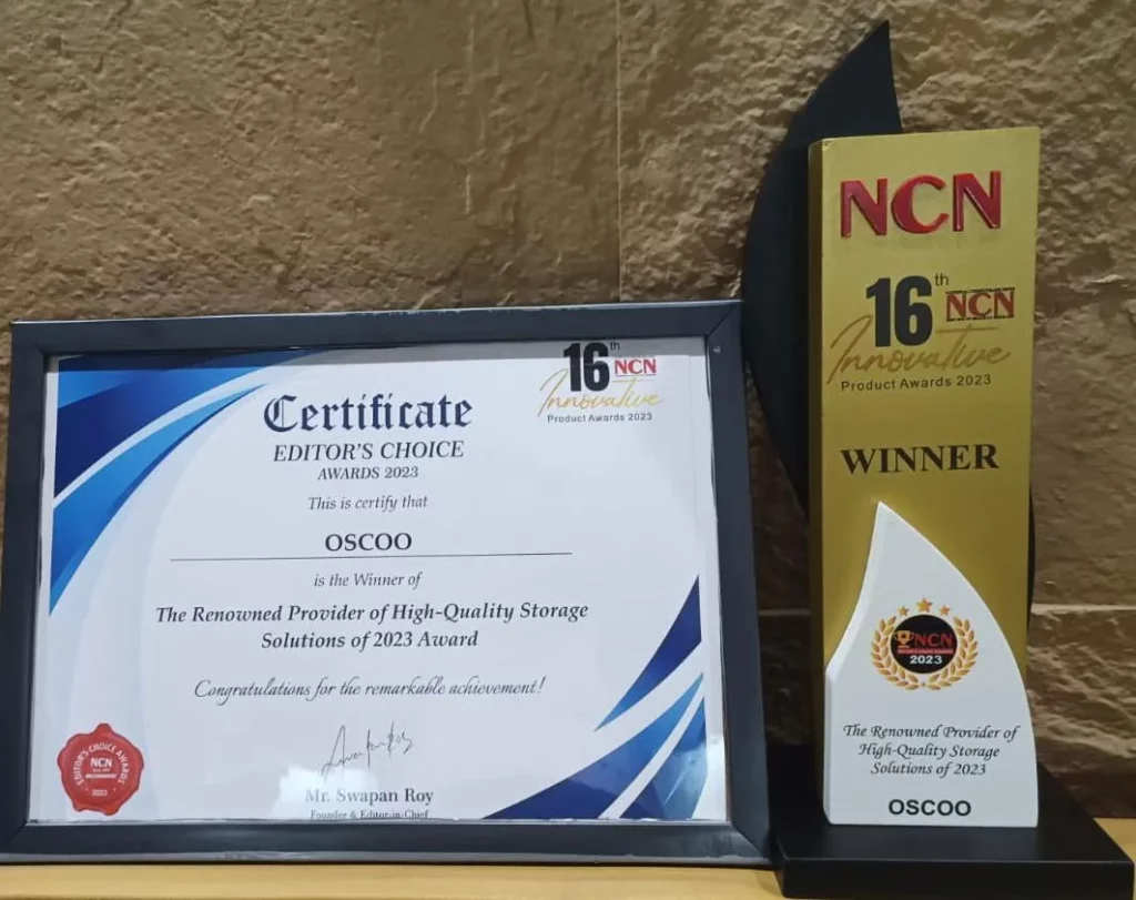 OSCOO Award OSCOO Wins 'High-Quality Storage Solutions Provider' Award at NCN 2023