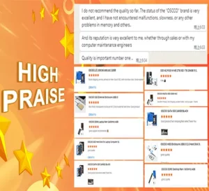 OSCOO: High Praised and Recommended by Customers 5 OSCOO Good Feedback OSCOO: High Praised and Recommended by Customers