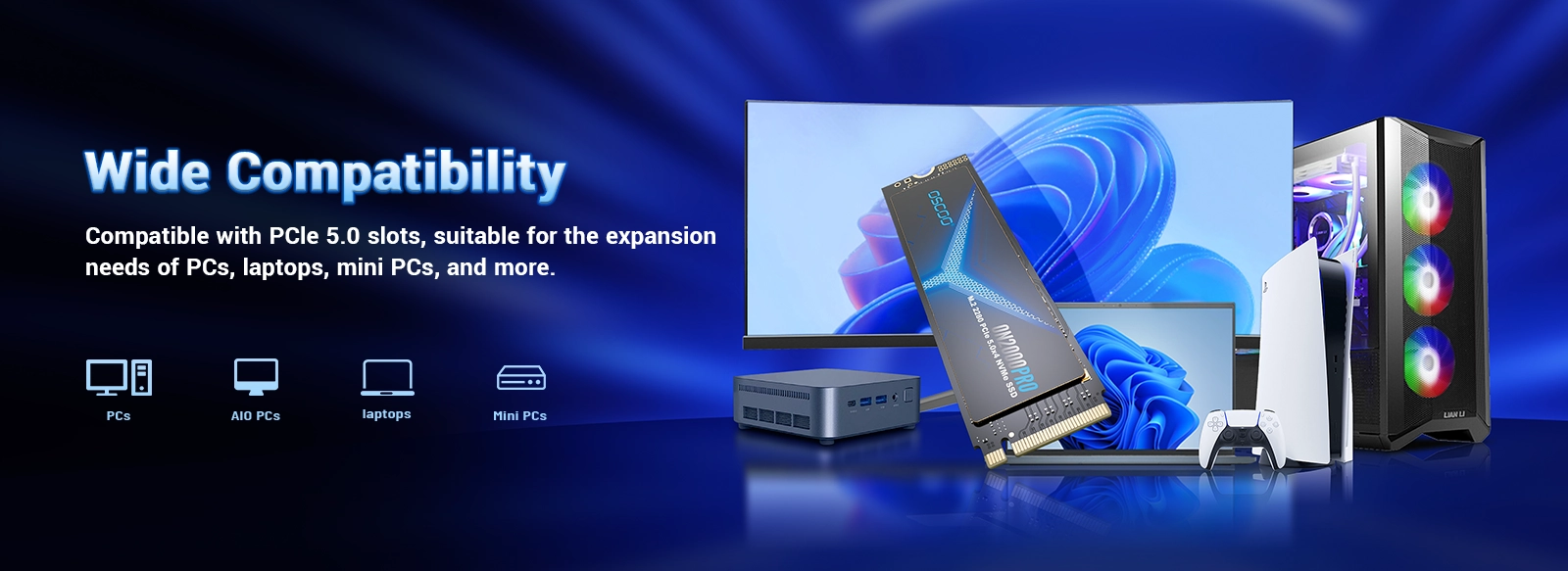 OSCOO ON2000PRO PCIe5.0 NVME SSD campatability ON2000 PRO M.2 2280 NVME PCIe Gen5.0 SSD