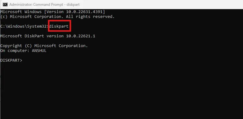 How to Secure Erase and Sanitize SSD for Free? 4 Type diskpart How to Secure Erase and Sanitize SSD for Free?