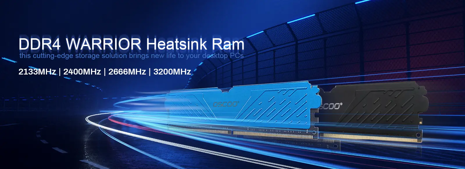 OSC D4 M200 DDR4 for Desktop Speed 2 M200 Black DDR4 WARRIOR Heatsink Ram