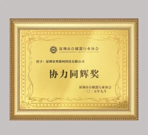 oscoo Synergy and Brilliance Award featured img OSCOO Honored with the "Synergy and Brilliance Award" at Shenzhen Memory Industry Association Conference