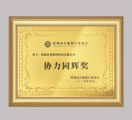 OSCOO Honored with the “Synergy and Brilliance Award” at Shenzhen Memory Industry Association Conference