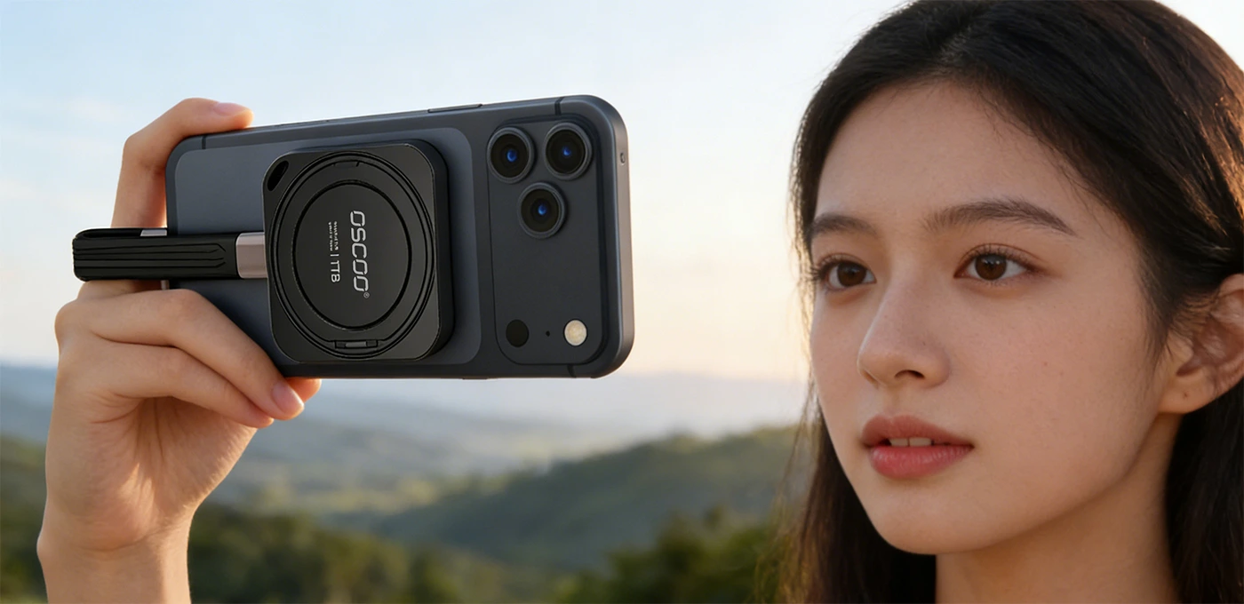 MD100 proRes 2 创造无极限：OSCOO MD100 磁性便携式固态硬盘正式发布