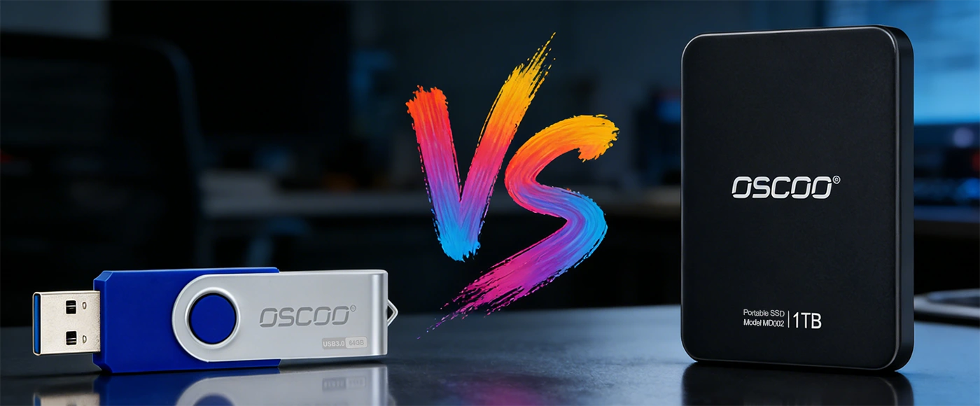 flash drive vs protable ssd article header img Flash Drive vs Portable SSD : Sont-ils identiques ?