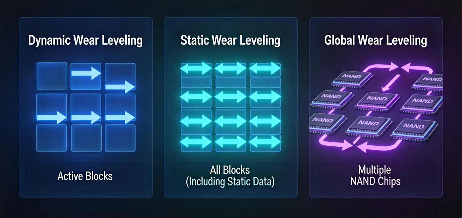 Main Algorithm Types of Wear Leveling Wear Leveling: The Core Technology for Extending Flash Storage Lifespan