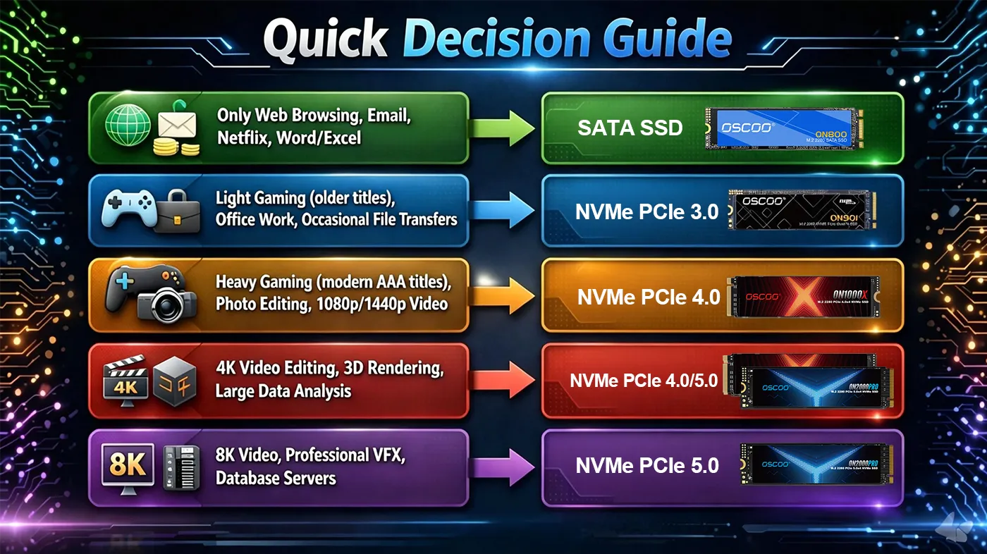 good ssd write speed decision flow chart 1400 What’s a Good SSD Write Speed?
