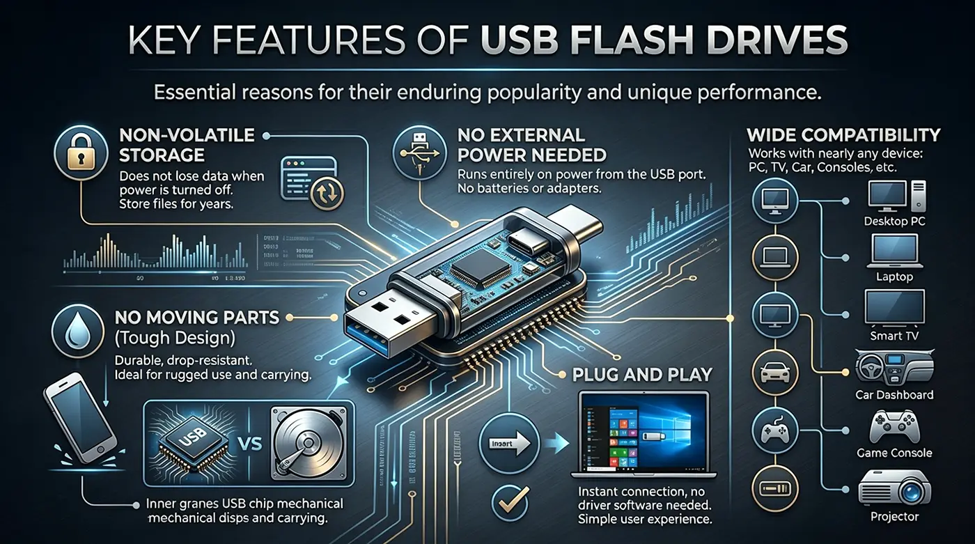 key features of usb flash drive What is a USB Memory? The Complete Guide