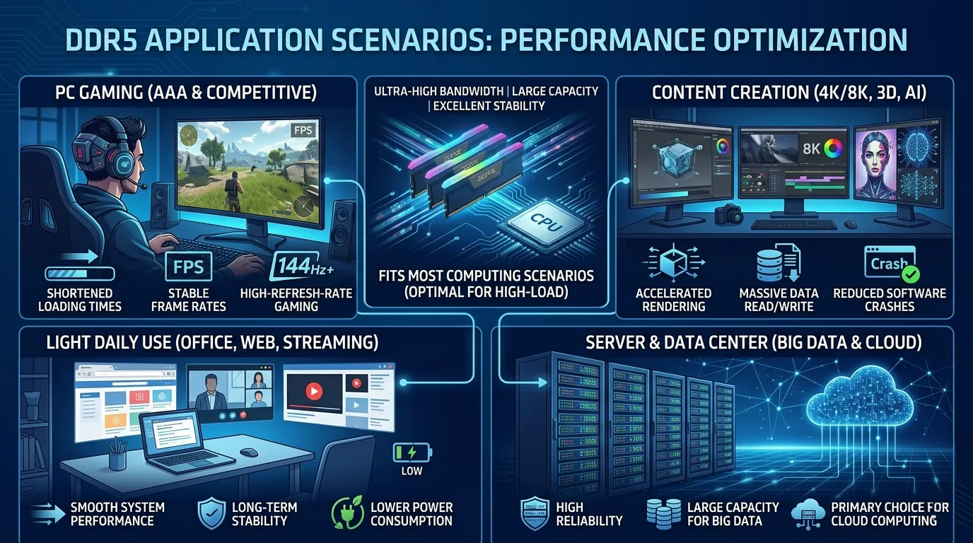 Main Application Scenarios of DDR5 What is DDR5 RAM? A Complete Guide