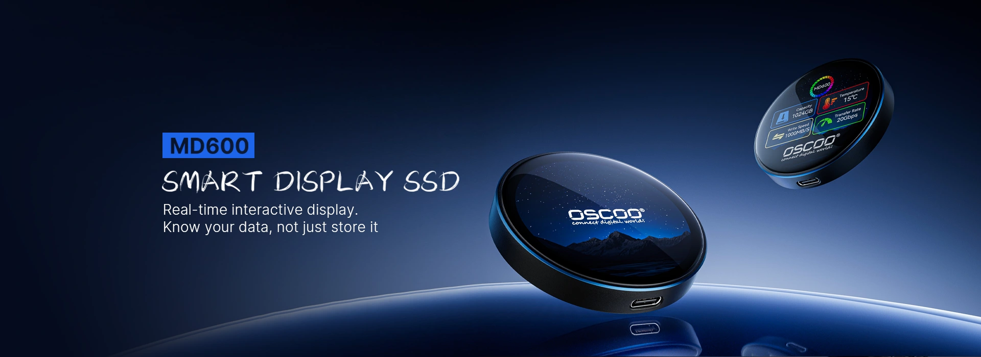 OSCOO MD600 smart display PSSD 1 MD600 Password Protected Magnetic PSSD with Smart Display