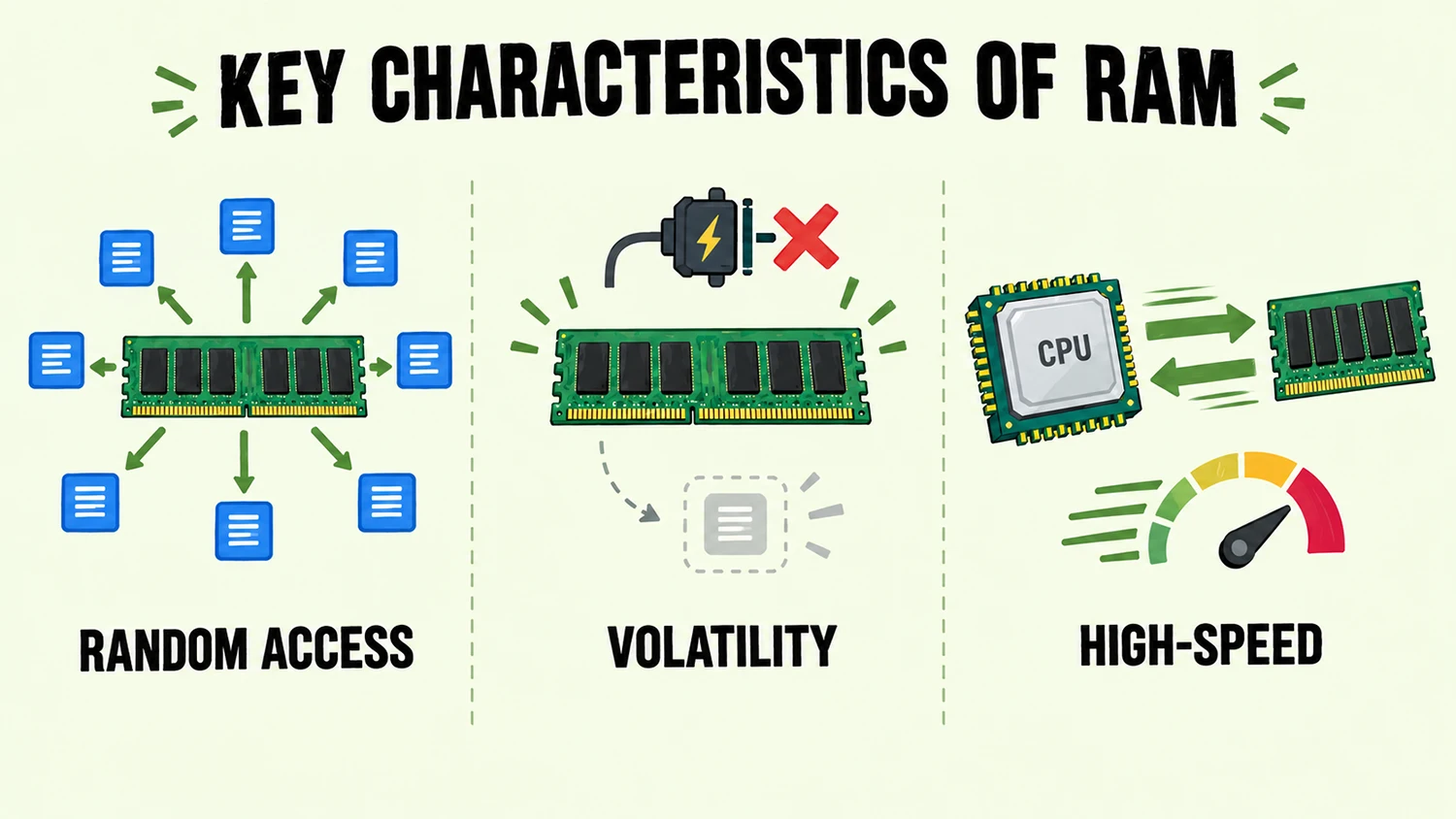 key characteristics of ram What Is A RAM